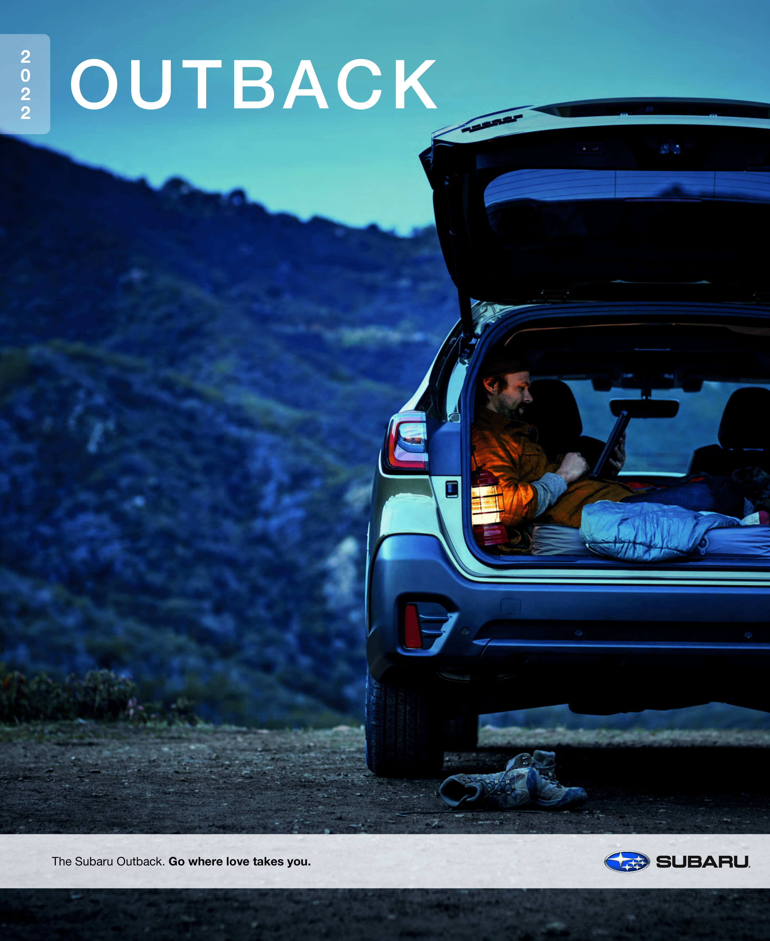 2022 Outback image with link to brochure.